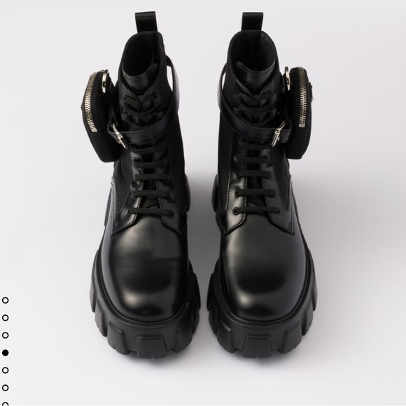 Prada Monolith leather and Re-Nylon boots with pouch - Picture 3 of 16